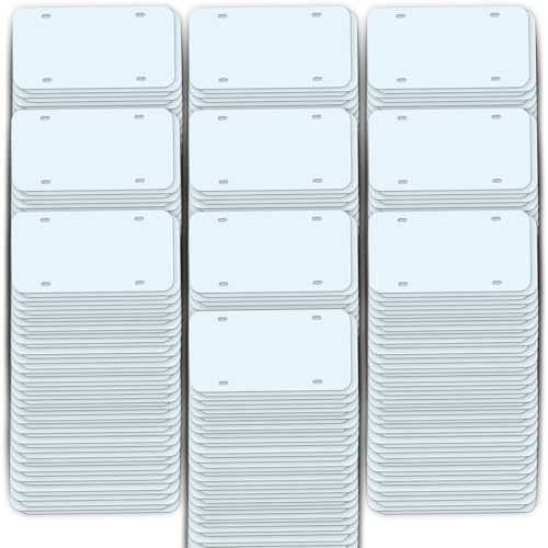 12" x 6" Blank Vanity Plates for Vinyl, DIY & DTF 500 Pack