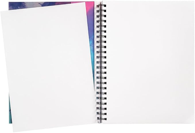 UCreate Fashion Poly Sketch Book, Watercolor Splash, 9" x 12", 1 Count | Perfect for painting, art lessons, crafts and creative projects