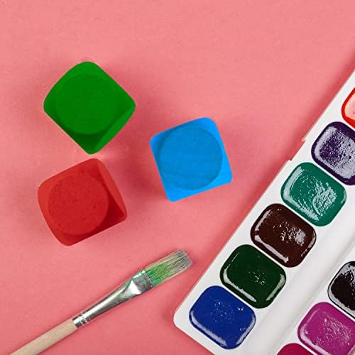 Blank Wood Dice 1-1/2 inch 40PCS Unfinished Square Blocks 40mm Small Wooden Cubes with Rounded Corners for DIY Craft Projects