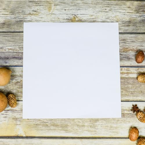 100 Sheets White Cardstock 12x12 Thick Paper 130lb/350gsm