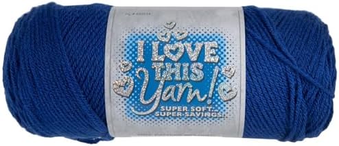 Hobby Lobby I Love This Yarn 100% Acrylic, 80 Royal, Set of 2