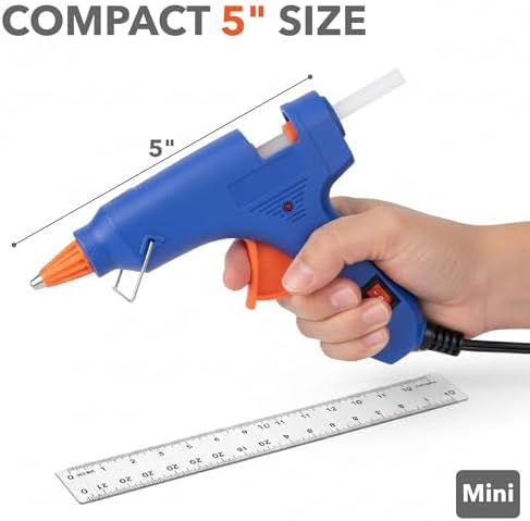 Mr. Pen- Mini Hot Glue Gun with 30 Glue Sticks Set, Blue