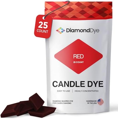 Red Candle Dye Chips, Soy & Paraffin Candle Making, 25 Pack
