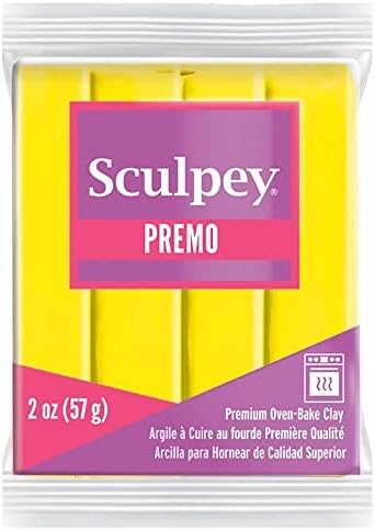 Polyform Sculpey Premo Polymer Oven-Bake Clay, Zinc Yellow, 2 oz
