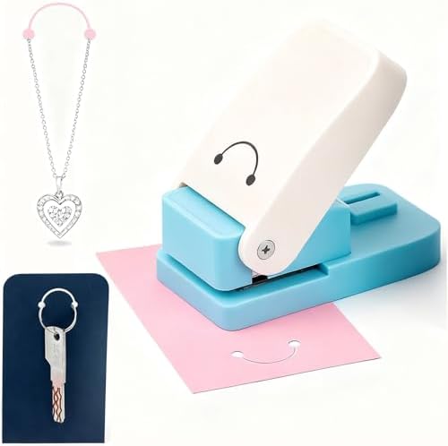 Earring Card Punch, Earring Necklace Hole Puncher, Portable Hangtag Punch Tool for Selling Jewelry, DIY Projects, Card Making, Scrapbooking, Craft, Display Cards Arts Supplies Crafting Tools