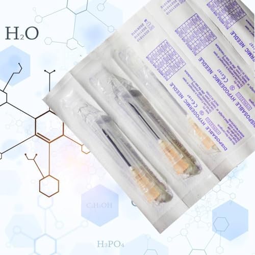 100 Pack 25 Gauge 5/8 Inch Sterile Disposable Lab Supplies, Scientific and Industrial Dispensing Needle Accessories