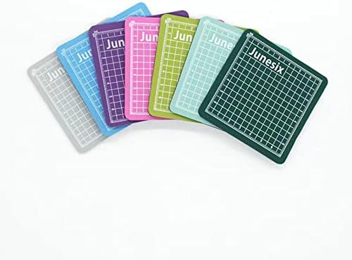 4Pieces Mini Cutting Pad Self Healing Craft Mat Small Sewing Cutting Mat Non-Slip Mini Cut Board for Scrapbooking Quilting Sewing Accessories