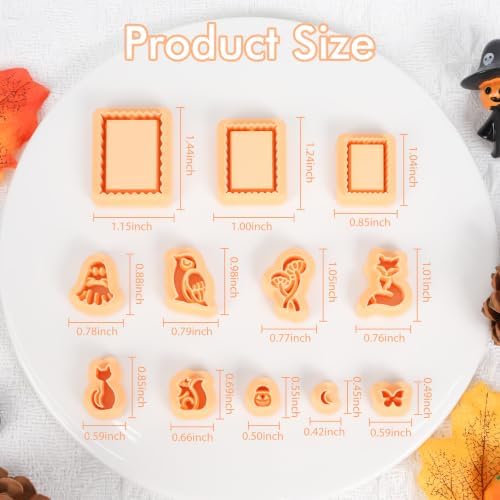 Puocaon Halloween Fall Polymer Clay Cutters for Jewelry Earring Making