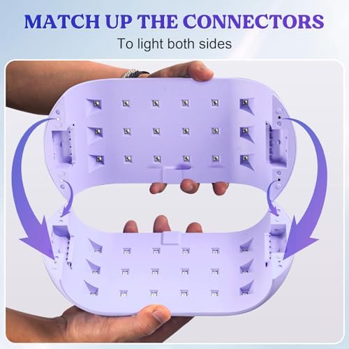 LET'S RESIN Two-Sided 36-LED UV Resin Light, 2/3/5-Min Timer, Purple