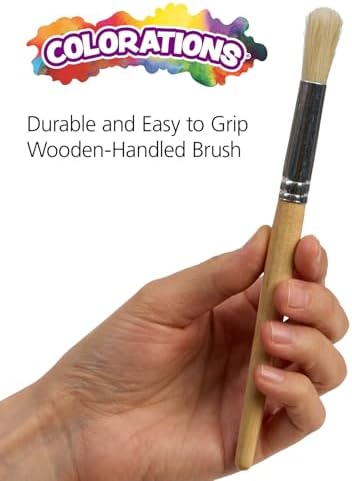 Colorations Easel Paint Brushes, Assorted Sizes, Set of 12