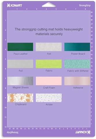 Xinart 8.5”x12” Cutting Mats for Cricut Joy Xtra (Standard, Light, Strong 3 Pack) Variety Adhesive Cutting mats for Cricut Joy Xtra