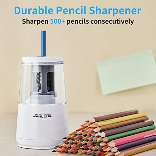 JARLINK Electric Pencil Sharpener, Heavy Duty Helical Blade, Auto Stop