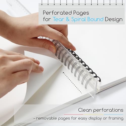 MEEDEN 9"x12" Sketchbook Paper Pad: 122lb/180gsm, 60 Sheets Heavy Weight
