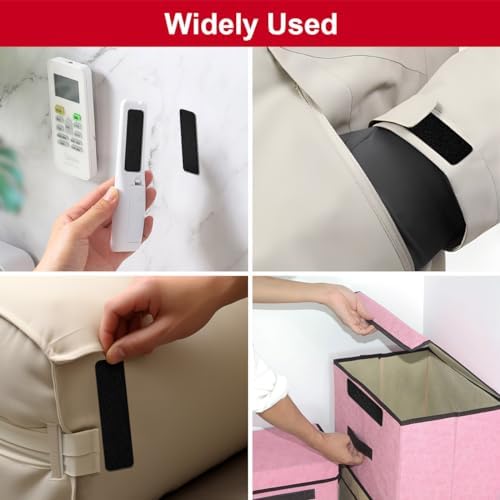 1x4 inch Hook and Loop Strips with Adhesive, Nylon Heavy Duty Hook and Loop Tape, Excellent Grip, Non-Adhesive, Interlocking Tape,for Sewing, Crafting,DIY,Wall Adhesive Strips - 18 Sets