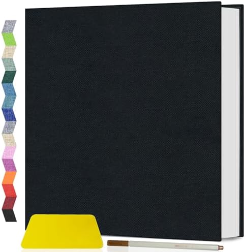 Popotop Photo Album Self Adhesive Scrapbook Album for 4x6 5x7 8x10 Pictures DIY Photo Book as Scrapbooking Supplies Kits, Birthday Gifts for Women Mom Wedding Baby Family Travel