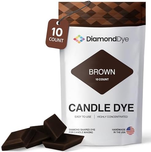 Brown Candle Dye Chips, Soy & Paraffin Candle Making, 10 Pack