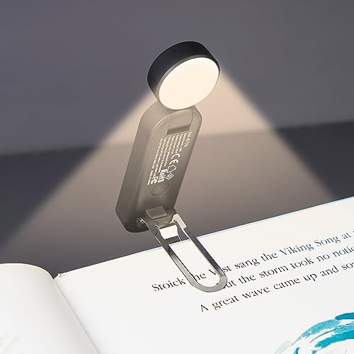 VAVOFO USB Rechargeable Book Light, Bookmark Clip on LED Reading Light