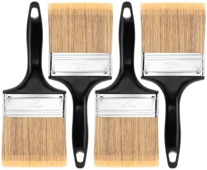 Bates- Paint Brushes, 4-Inch, 4 Pack, Flat Paint Brushes