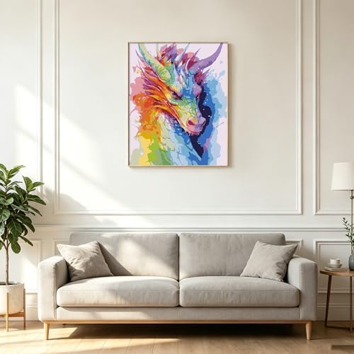 Kalonyth Dragon Paint by Numbers Kit for Adults, 16x20 inch, No Framed