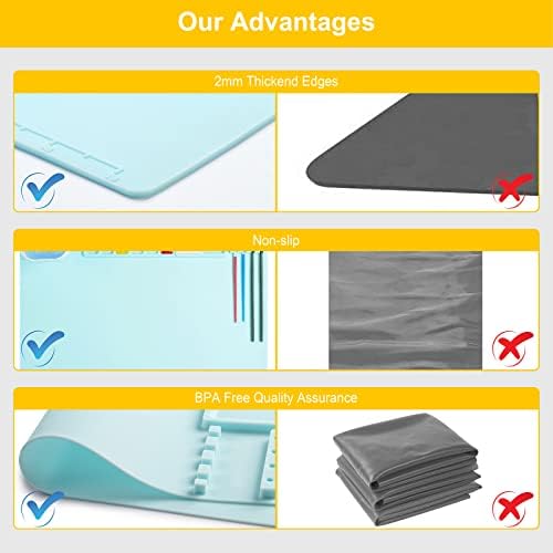 Silicone Art Mat with Cup, Painting Mat for Crafts Resin Casting