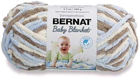 Bernat Baby Blanket Yarn, 3.5oz, Super Bulky 6 Gauge - Little Cosmos - Single Ball Machine Wash & Dry