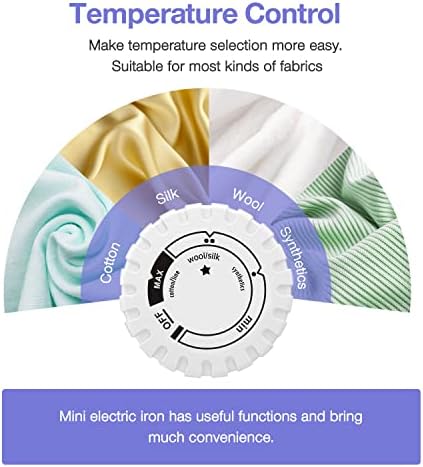 Mini Crafts Iron Handy Heat Press Machine Kit Portable with PVC Doormat for Heat Transfer, Charging Base Accessories for DIY T-Shirt Shoe Bag Vinyl Projects