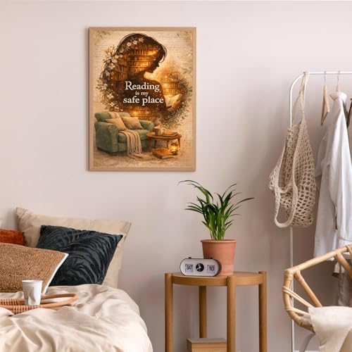 Reading Diamond Art Kits for Adults, Diamond Painting Kits 12x16 Inch | Diamond Painting Kits for Adults Beginners, Gem Art, 5D Full Drill, DIY Arts and Crafts for Gift Home or Decor