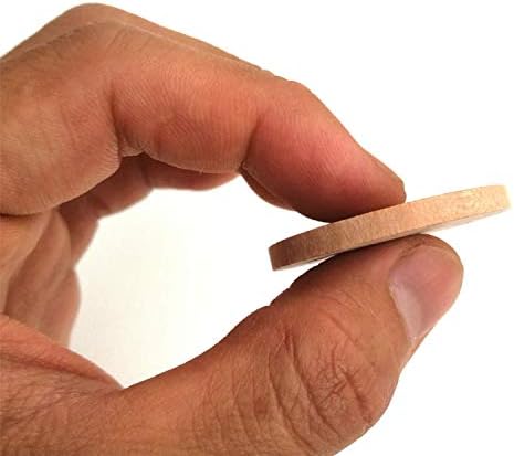 1.5 Inch Natural Wood Slices Unfinished Round Wood Coins, 200 per Pack
