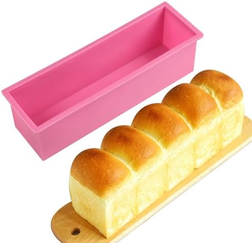 Silicone Soap Mold Loaf with Wooden Box for Soap Making
