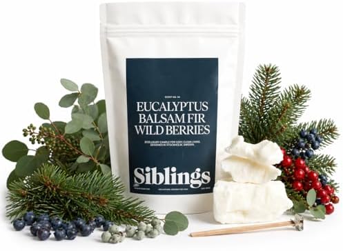 Siblings Candle Refill Kit No. 04, Eucalyptus Balsam Wild Berries
