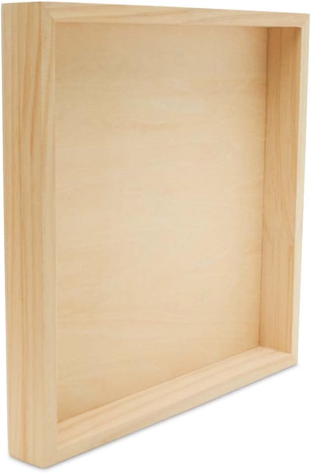 Woodpeckers Square Canvas 12 x 12 x 1-1/2-inch, Pack of 6 Unfinished Wood Panels for Painting, Gesso Panel Art