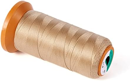 Elecrelive 1093 Yards 0.2mm Tan Nylon Sewing Thread Macrame Cord Rope
