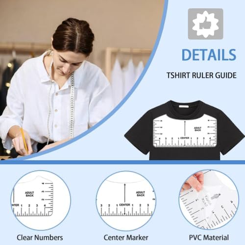 67 Pcs Sublimation Shirts Tool Kits for Vinyl Alignment,Heat Press Mat Pad Silicone,T-Shirt Rulers Guide and Teflon Sheet for Cricut Heat Press HTV Vinyl Center Designs,Craft Sewing Accessories