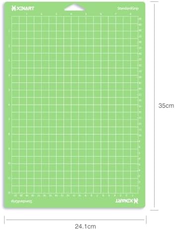 Xinart Cutting Mats for Cricut Joy Xtra Green Standard Adhesive Cutting mats for Cricut Joy Xtra (8.5”x12” Standard Adhesive,4 mats)
