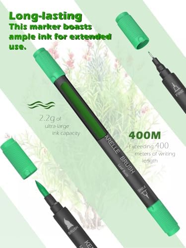 KEMYR Markers for Adult Coloring Books No Bleeding,120 Colors by Number