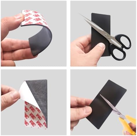 Magnetic Tape 1x3 Inch 16 Pack, Strong Adhesive Magnets for Crafts