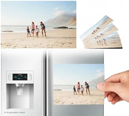 Mr. Pen- Adhesive Magnetic Sheets, 8" x 10", 4 Pack, Cuttable Magnets Flexible Magnet Sheets with Adhesive for Crafts Photos, Classroom Decorations, Easy Peel and Stickers for Planning