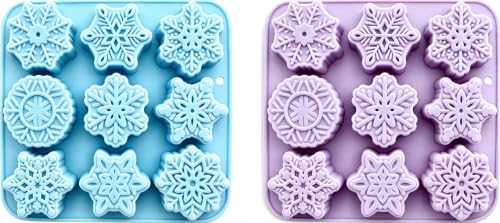 Silicone Snowflake Mold 18 Cavity, Christmas Snowflake Silicone Mold