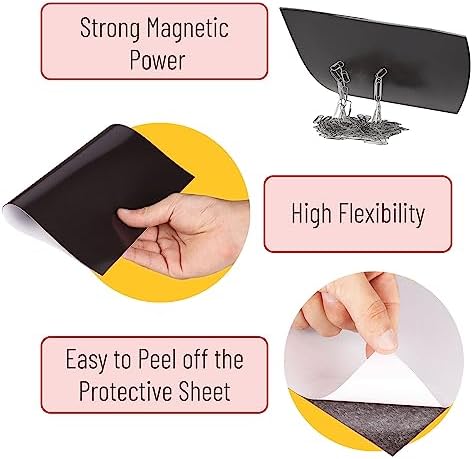 Mr. Pen- Adhesive Magnetic Sheets, 4" x 6", 10 Pack