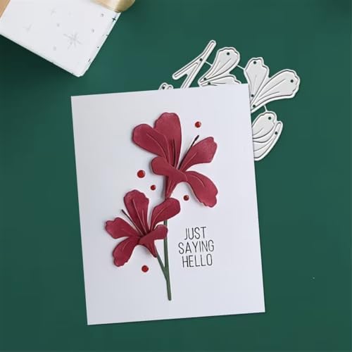 Scrapbooking Die-Cuts for Card Making, Christmas Metal Cutting Dies, Paper Craft Punch Template, Background Embossing Stencils, DIY Album Décor (Bouquet-7.3x6.3cm)