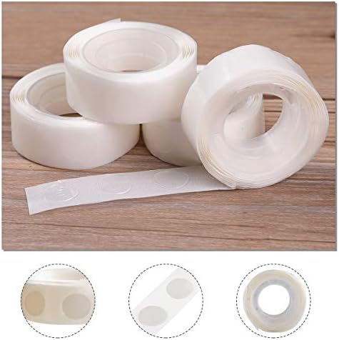 gegemaoyi 3000pcs Glue Point Clear Balloon Glue Removable Adhesive Dots Double Sided Dots of Glue Tape for Balloons Craft Glue Points Dots Sticky Dots or Wedding Decoration