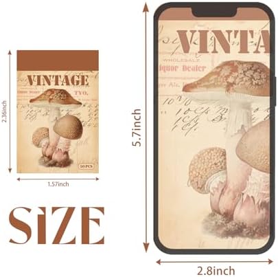 300 Pcs Vintage Washi Stickers Book | Ephemera Pack, 6 Theme Sets for Journaling, Scrapbooking, Bullet Journals - Reusable & Repositionable