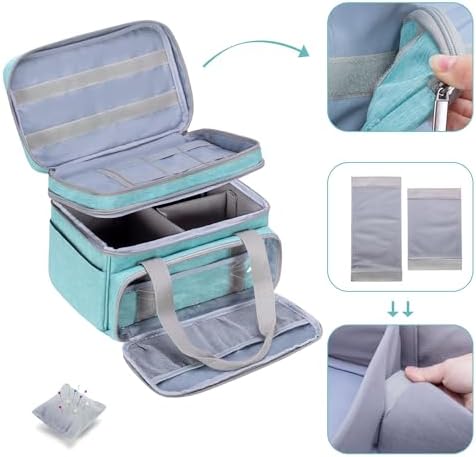 BAFASO Double Layer Sewing Accessories Organizer, Green