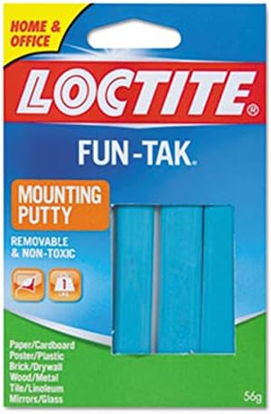Loctite 1270884 Fun-Tak Mounting Putty, 2 oz, Blue