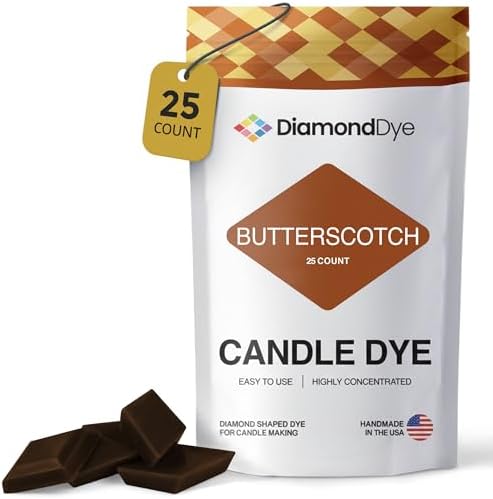 Butterscotch Candle Dye Chips, Soy & Paraffin Candle Making, 25 Pack