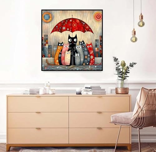Axquilon Cat Diamond Art Kits for Adults 12x12 inch