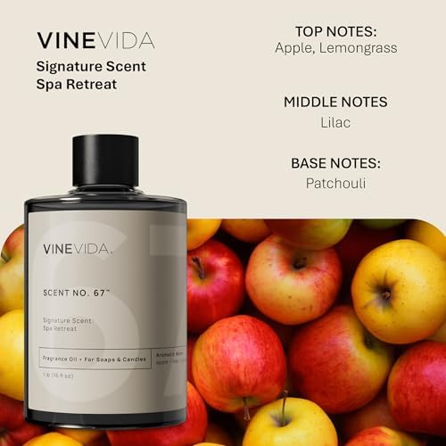 VINEVIDA [16oz] Spa Retreat Fragrance Oil for Candle Making and Soap Making - Premium Candle Scents for Soy Candles