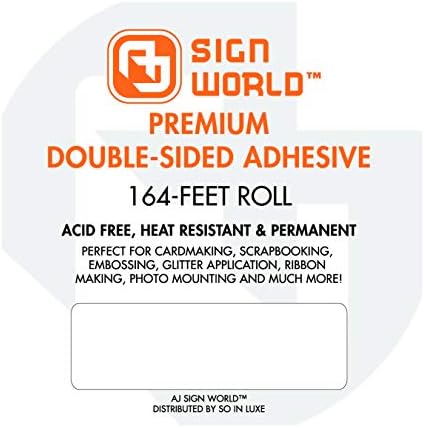 Best 1 1/2" Ultra-Thin Permanent Double-Sided Tape for Arts, Crafts, Photography, Scrapbooking, Documents, All Purpose (1 1/2-Inch by 164-Feet/55 Yards)