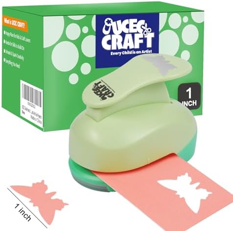UCEC Butterfly Hole Punch, 1" Craft Punch for Paper Crafting Scrapbooking