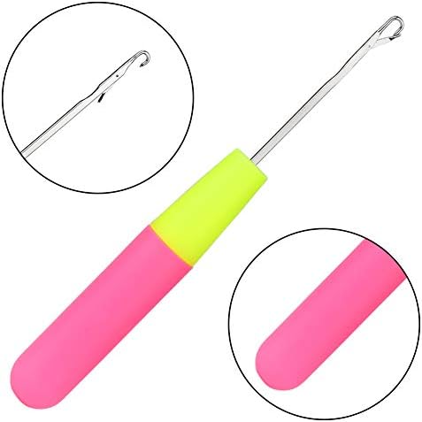 52 Pcs Dreadlock Crochet Hook Set Crochet Needles for Hair Knitting Needle